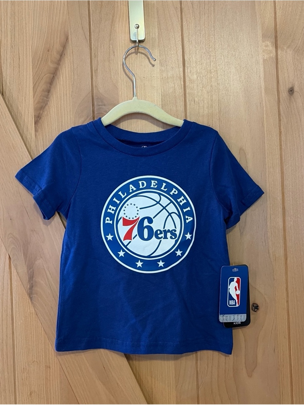 NBA Philadelphia 76ers Toddler T-shirt 2T Blue  Short Sleeve NWT Basketball Game